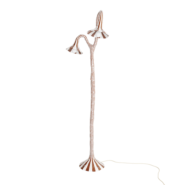 DOODLE FLOOR LAMP / BROWN & CREAM