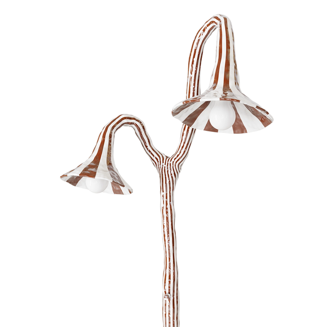 DOODLE FLOOR LAMP / ORANGE & PINK