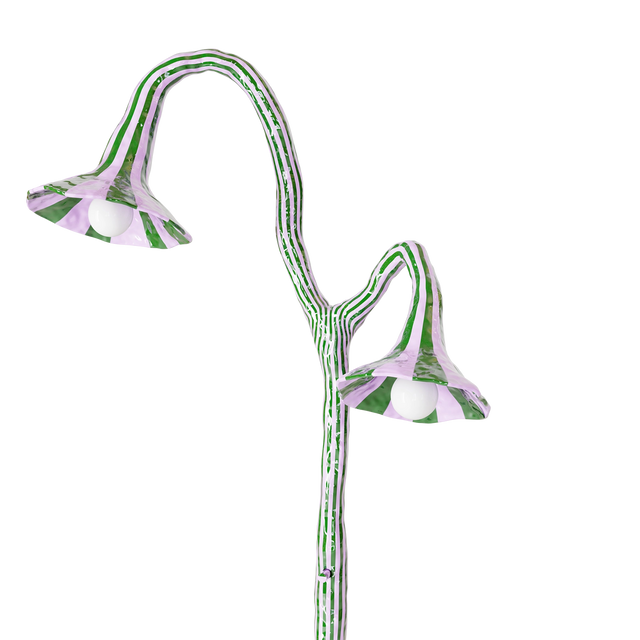 DOODLE FLOOR LAMP / ORANGE & PINK