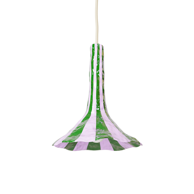 DOODLE PENDANT / SMALL / OLIVE GREEN & LAVENDER