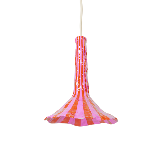 DOODLE PENDANT / SMALL / ORANGE & PINK