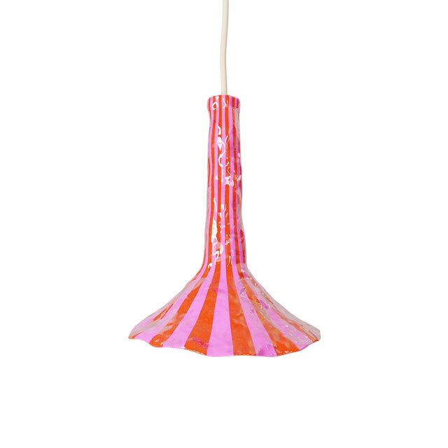 DOODLE PENDANT / SMALL / ORANGE & PINK