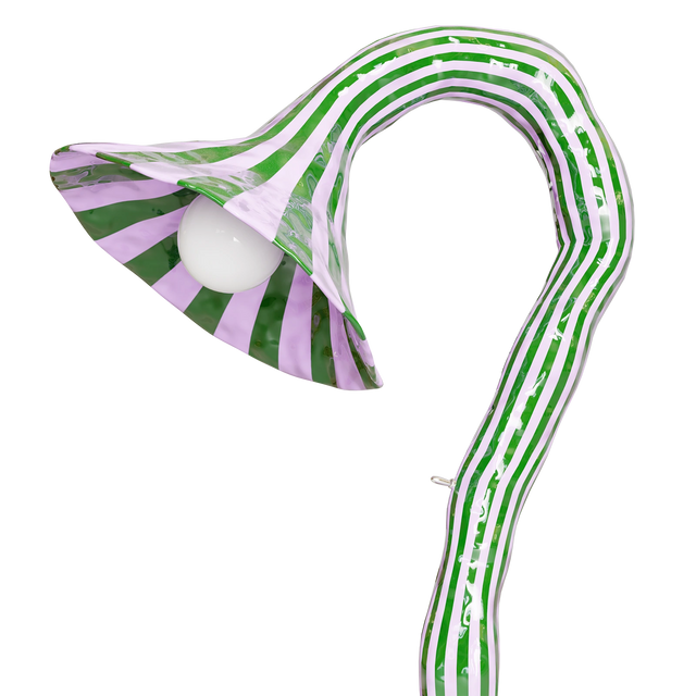 DOODLE TABLE LAMP / OLIVE GREEN & LAVENDER