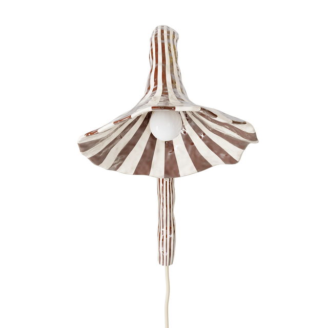 DOODLE WALL LAMP / BROWN & CREAM