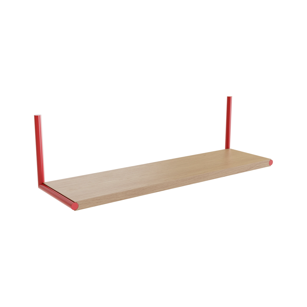 ELLE SHELF / RED & OAK – MAK MISHO