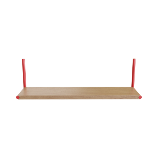 ELLE SHELF / RED & OAK