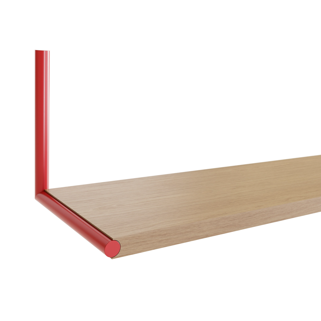 ELLE SHELF / RED & OAK – MAK MISHO