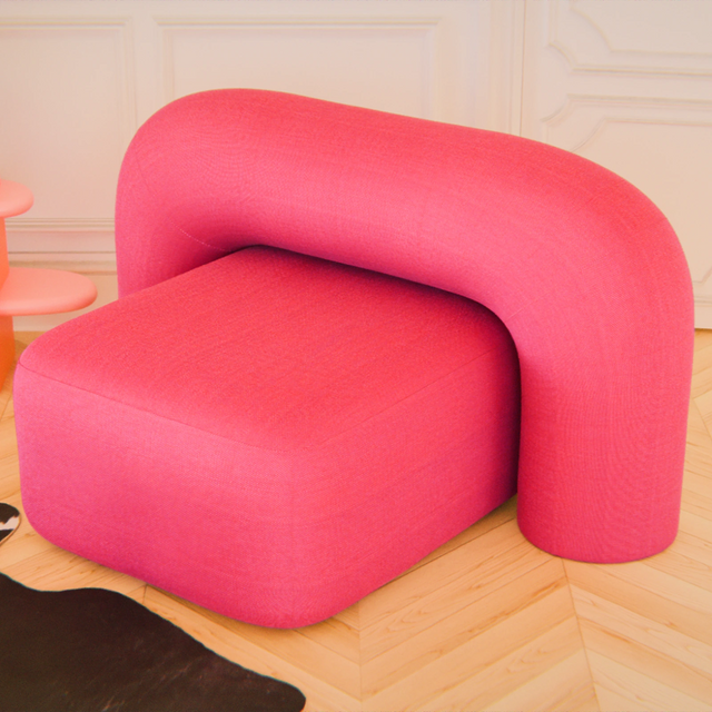 MOSS LOUNGE STOL / PINK