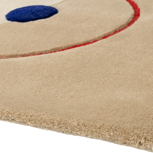 MARSEILLE / RĘCZNIE TKANY / WEŁNA / CZERWONY