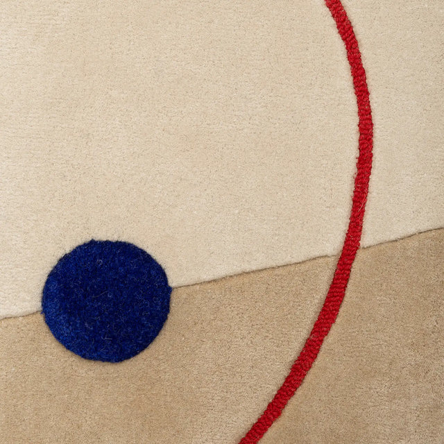 MARSEILLE / RĘCZNIE TKANY / WEŁNA / CZERWONY