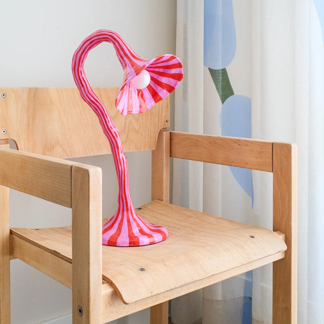 DOODLE TABLE LAMP / ORANGE & PINK