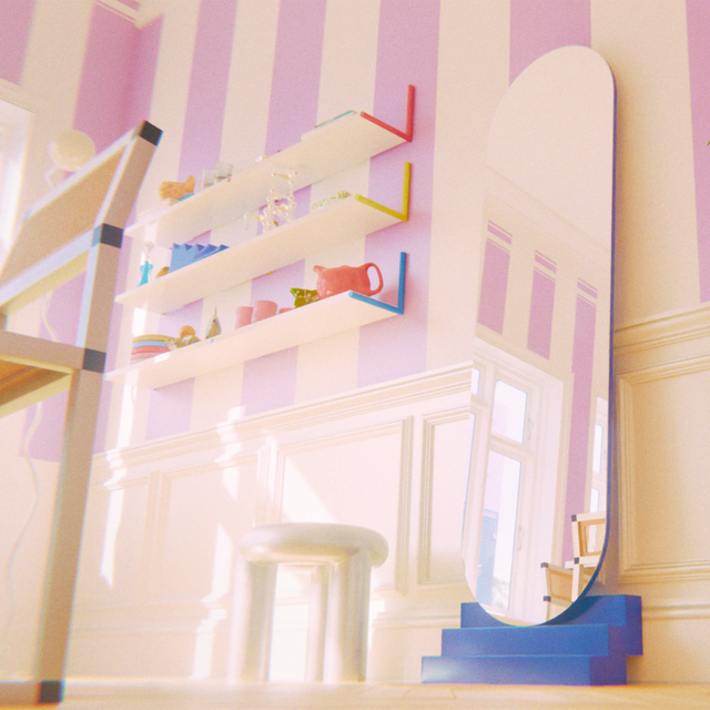 NONCHALANT MIRROR / BLUE