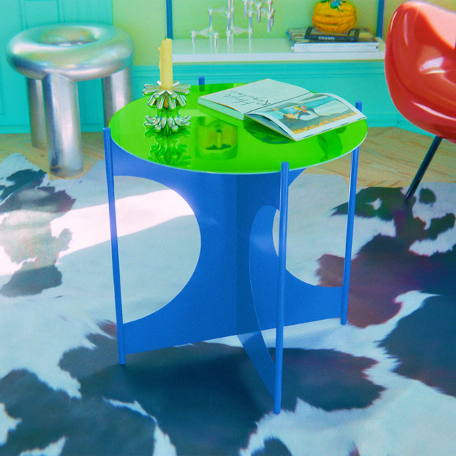 O+ TABLE / BLUE & YELLOW