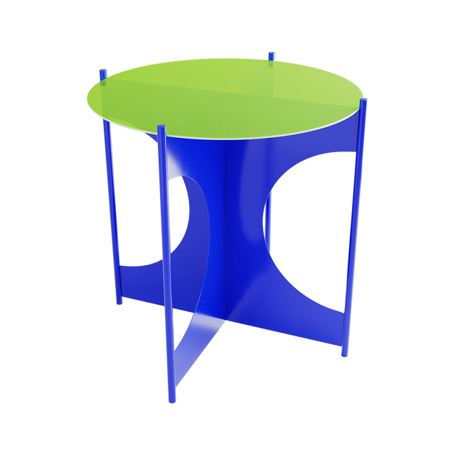 O+ TABLE / BLUE & YELLOW