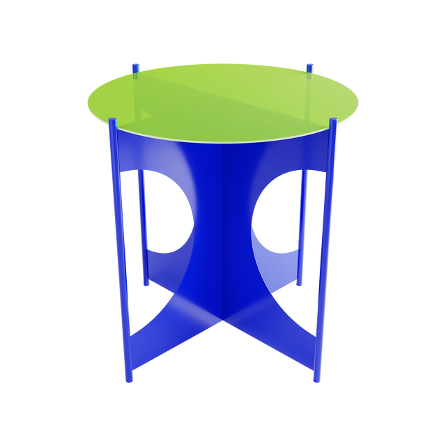 O+ TABLE / BLUE & YELLOW