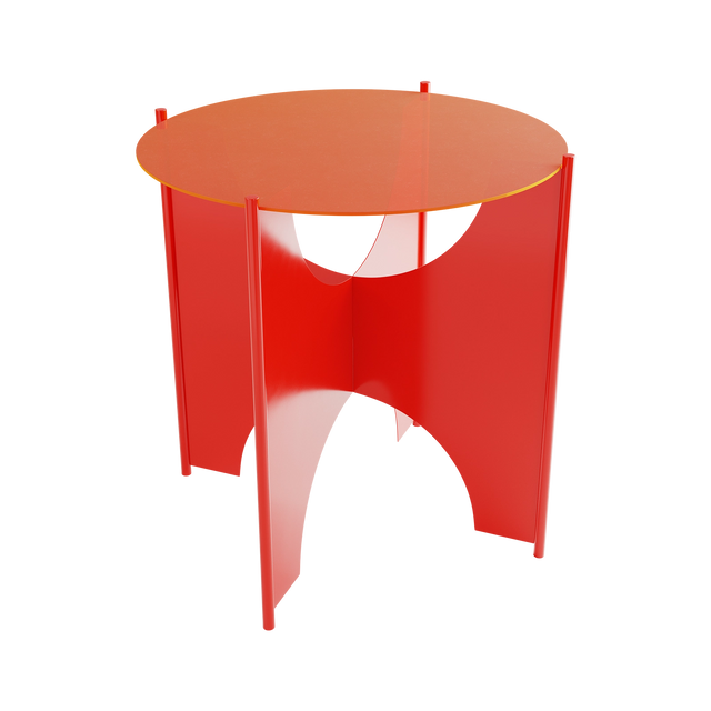 O+ TABLE / RED & ORANGE