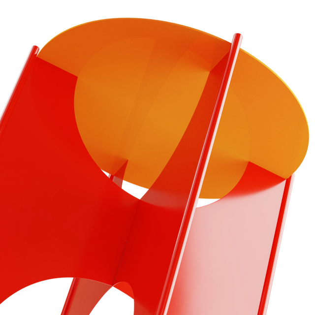 O+ TABLE / BLUE & YELLOW