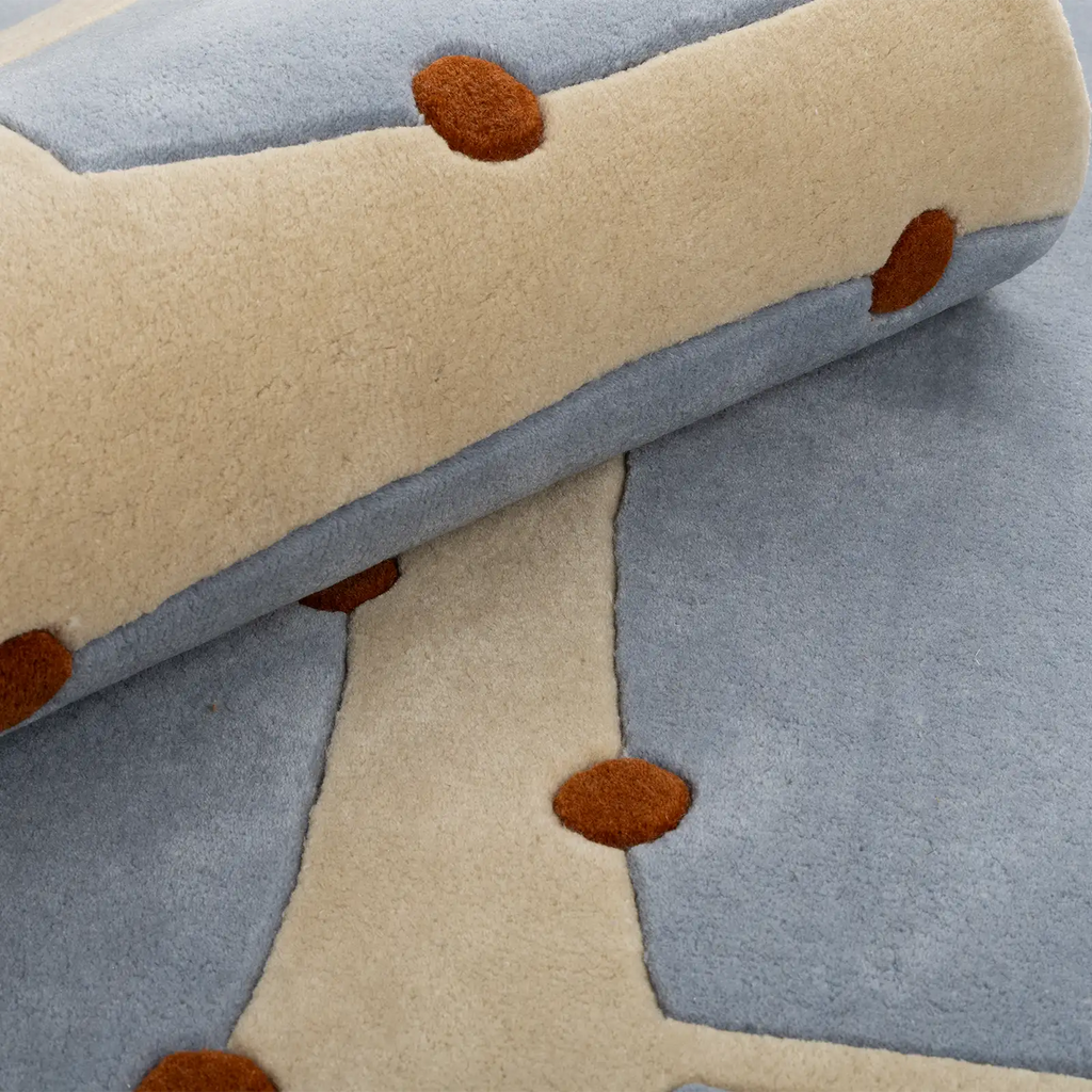 RIO / HAND-TUFTE / WOOL / BLUE – MAK MISHO
