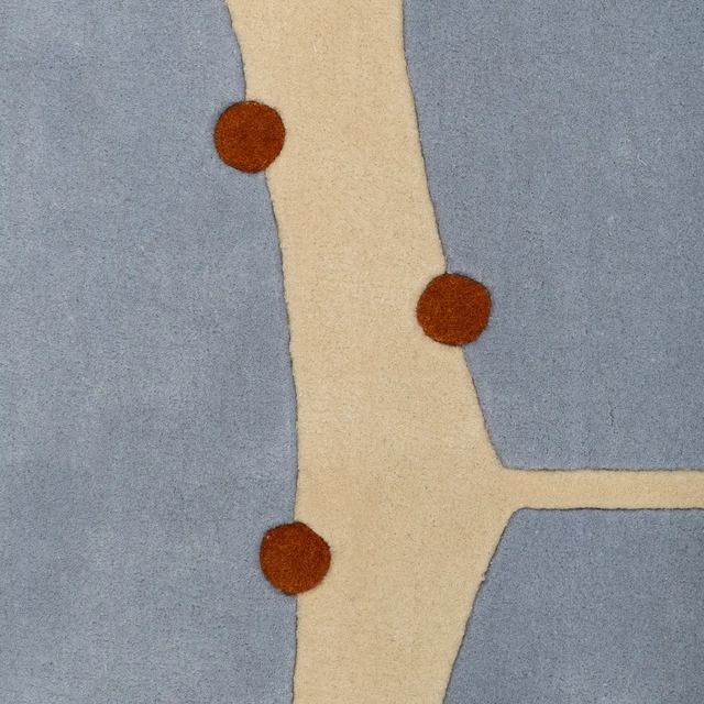 RIO / FAIT MAIN-TUFTE / LAINE / BLEU