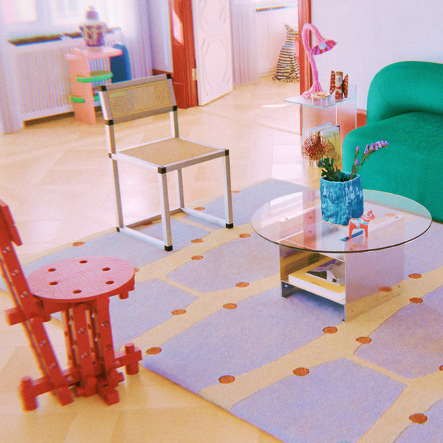 RÍO / HECHO A MANO / LANA / AZUL