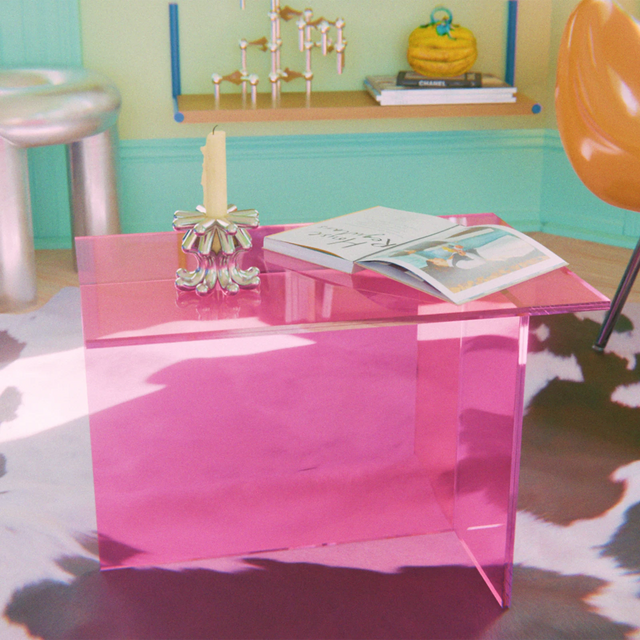 THEO SIDE TABLE / PINK