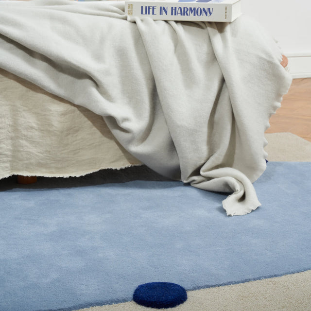 ROMA / FATTO A MANO / LANA / BLU